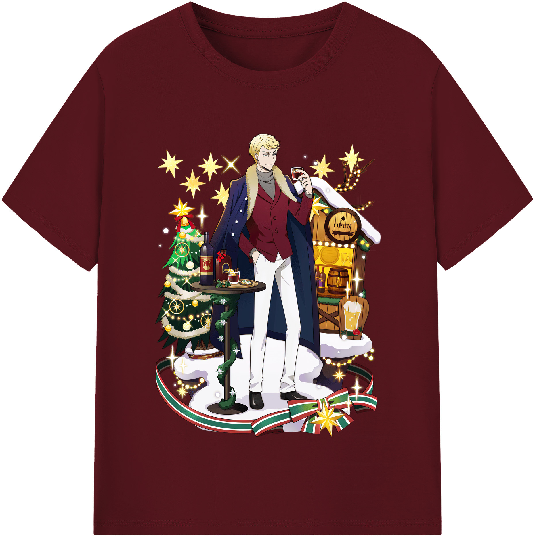 （画像用） 文豪ストレイドッグス Bungo Stray Dogs 綿100％半袖Tシャツ（フロントプリント）
